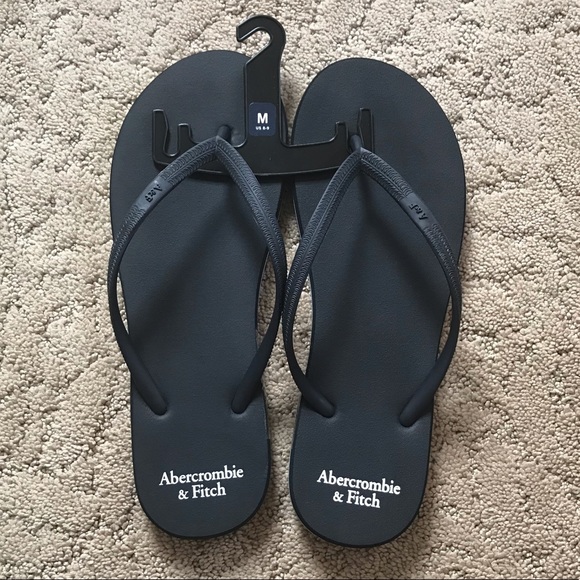 Abercrombie Fitch Navy Flip Flops 